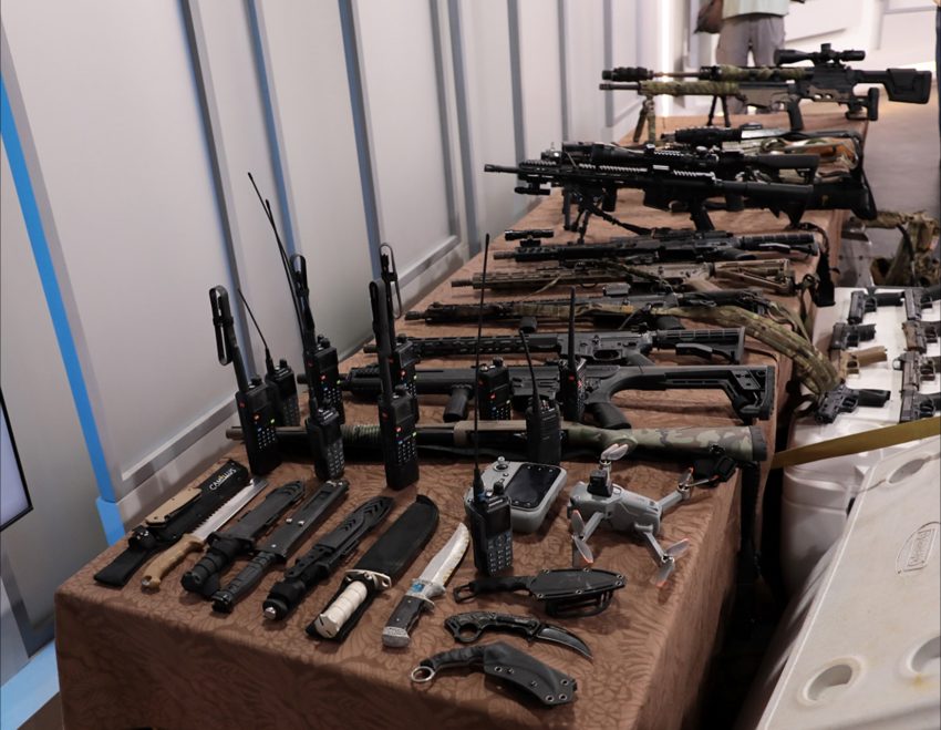 Armamento incautado a mercenarios por FAR-CUBA